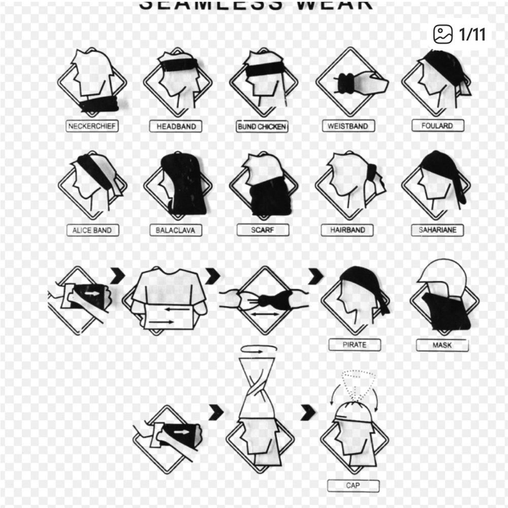 Multi Functional Gray Neck Gaiter - Picture 2 of 2